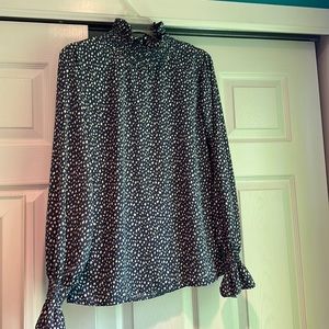 shein high neck blouse